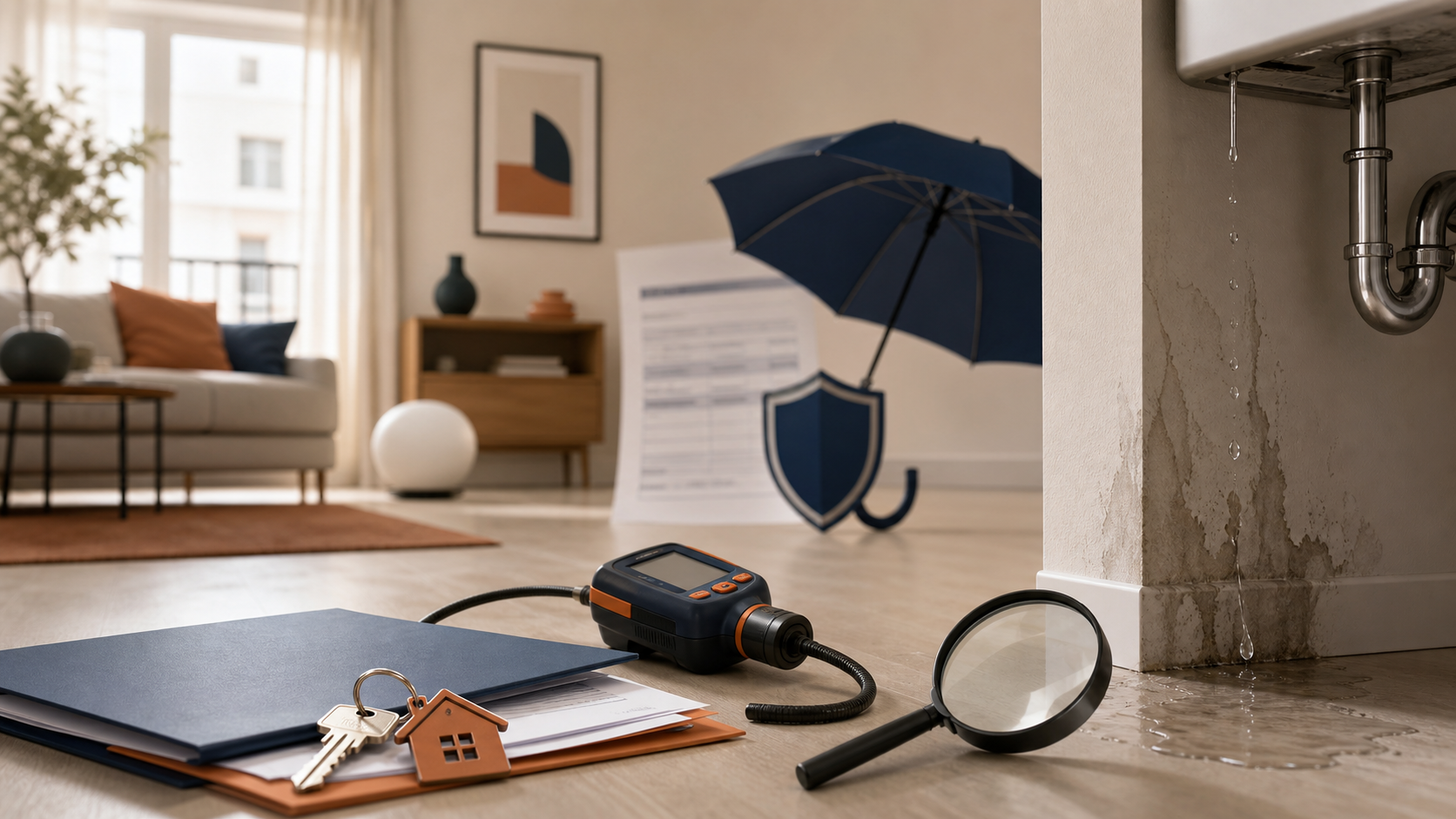 Recherche de fuite d’eau et assurance habitation : illustration ExpertAssur.net