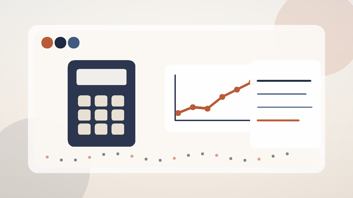 Illustration éditoriale sur le calcul d’une mensualité de crédit.