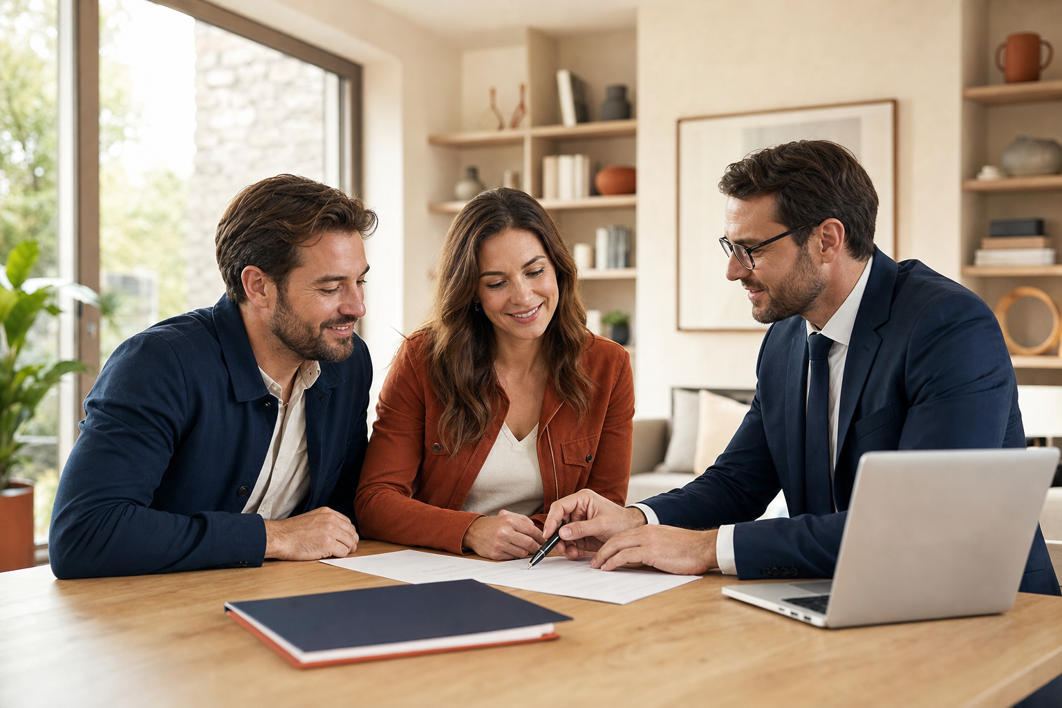 Emprunteurs comparant les garanties d’une assurance de prêt immobilier