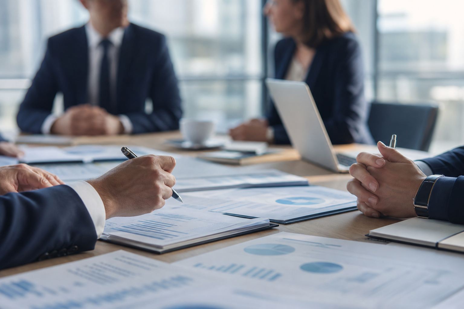 Réunion de financement de croissance pour une PME française
