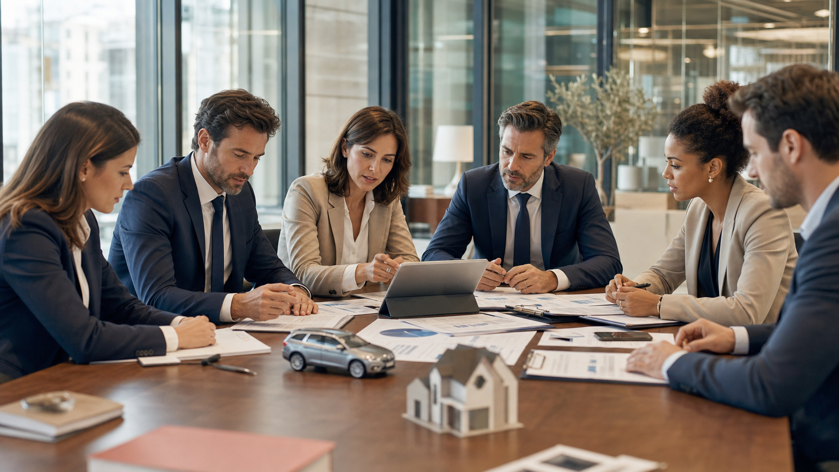 Professionnels analysant le rachat de Leocare par Belfius dans l’assurance digitale.