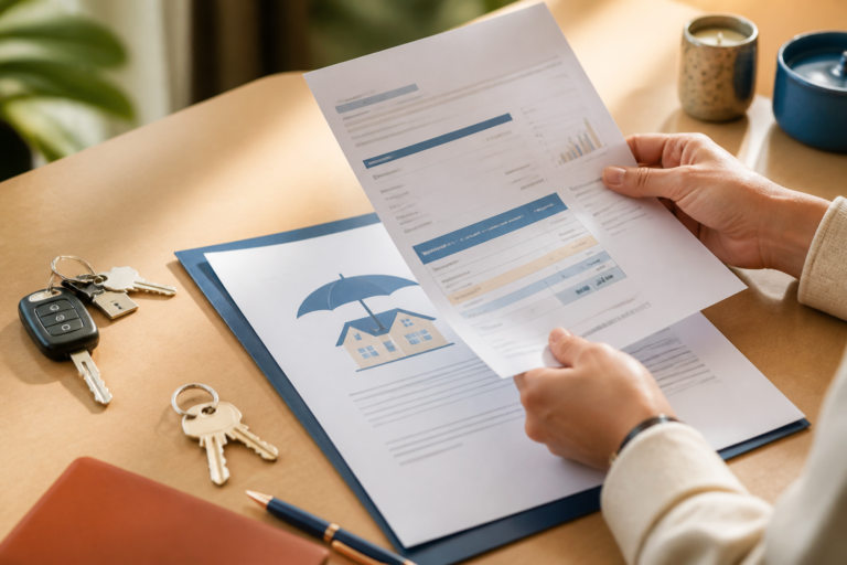 Contrat d’assurance et clés illustrant la contribution FGTI 2027