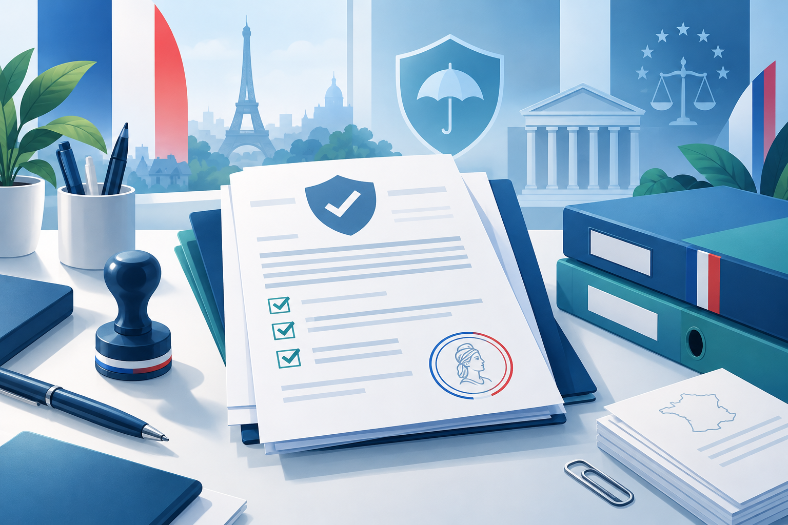 Dossier de justificatifs d’assurance vie et de conformité en France